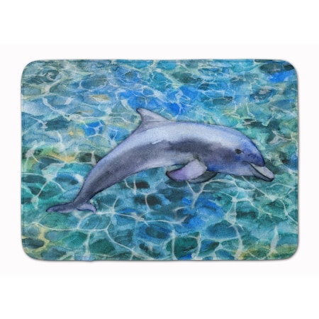 Carolines Treasures Dolphin Machine Washable Memory Foam Mat BB5339RUG